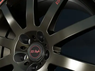 Car Wheel PBR 3D model