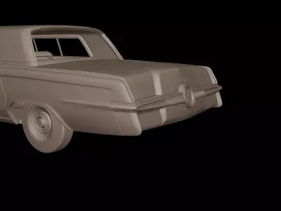 Chrysler Imperial Crown 1965 3D print model