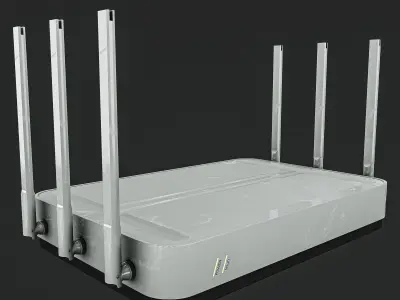 Router PBR 2 Types Low-poly 3D model