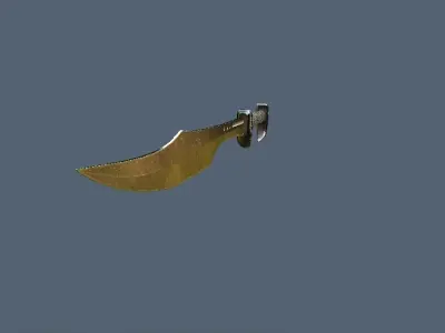 Sabre Sword Low-poly 3D model