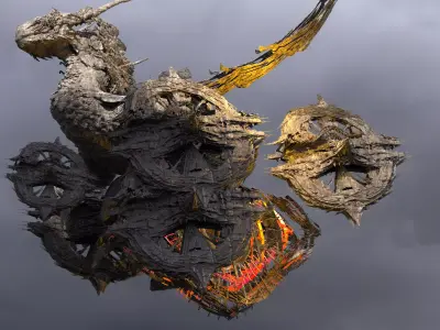Dragon City chariot 8  3D model