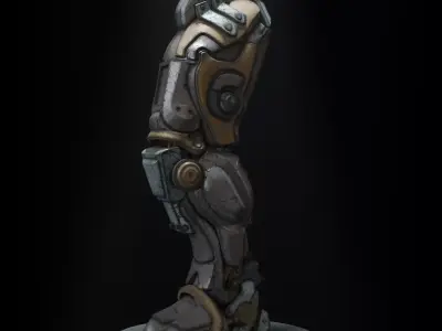 Scfi Robot Foot Free low-poly 3D model