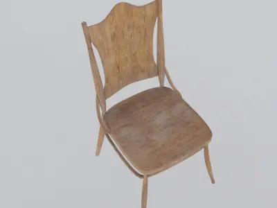 Antique Chair 01 Free low-poly 3D model