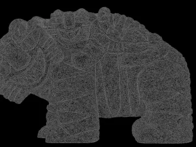 HaeTae Stone Statue 3D model