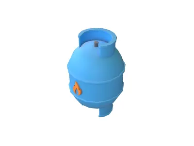 LPG Tank Icon V1 001 Low-poly 3D model