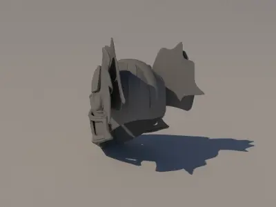 Helmet Low-poly 3D model buy