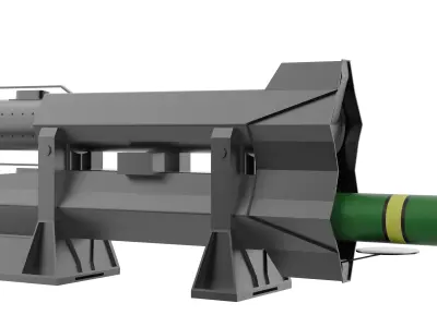 Missile Launcher -Anti-Ship Low-poly 3D model