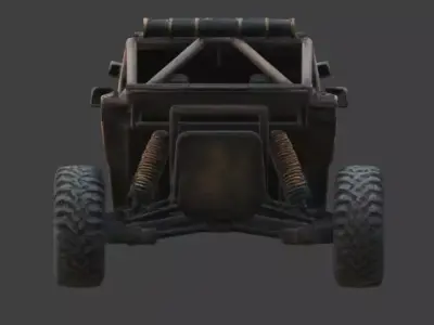 Rusted Apocalypse Desert Raider 3D Model Low-poly 3D model