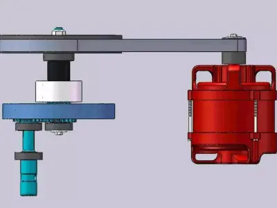 A planetary gear mechanism 3D model
