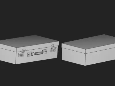 storage box Low-poly 3D model order