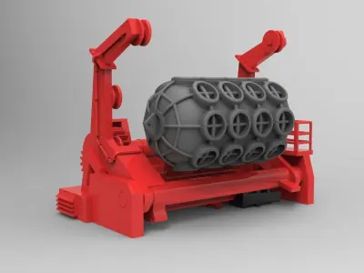 Fender with davit typ A 3D print model