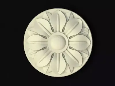 rosette flower 3D model 39