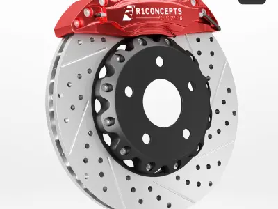 R1 Concepts Disk Brake 3D model