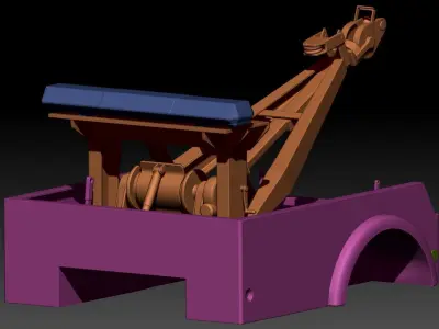 24th scale Tow Bed for 3D Printing 3D print model