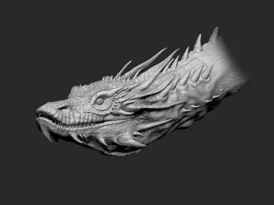 Dragon head 3D model get