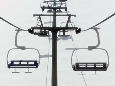 Chair Lift 3D model