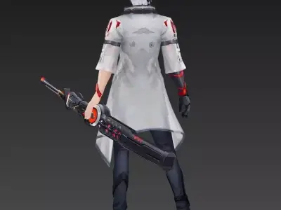 Swordsman 3D Model  3D model