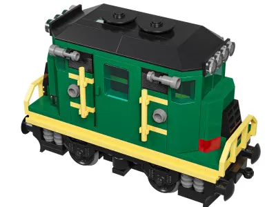 Train Mini Diesel-Electric Extinguisher Class E 3D model