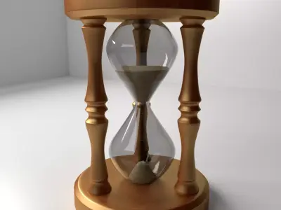 Hourglass sand 3D model