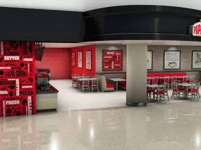 Papa Johns Restaurant 3D model