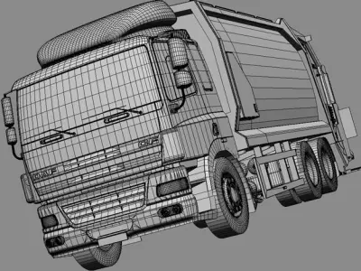 DAF CF 85 Garbage Truck 3D model