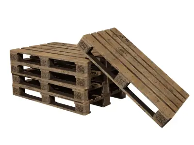 Wooden pallet Free low-poly 3D model purchase