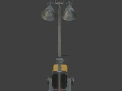 spotlight Low-poly 3D model