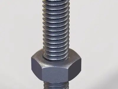 M5 x 40mm Full Thread Cap Head Bolt 3D print model