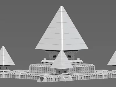 sci fi base  3D model