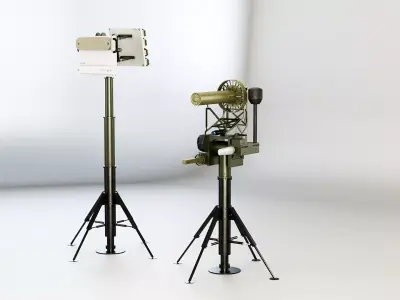 Anti Drone System Low-poly 3D model