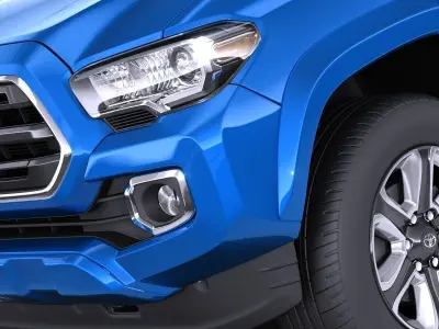 Toyota Tacoma Double Cab 2018 VRAY 3D model