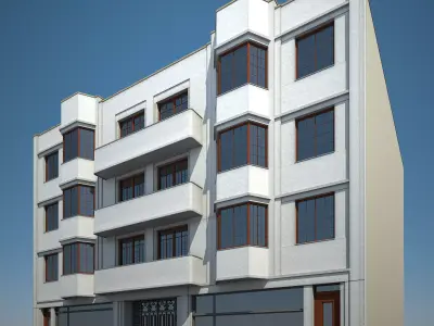 Apartment Building 05 3D model purchase
