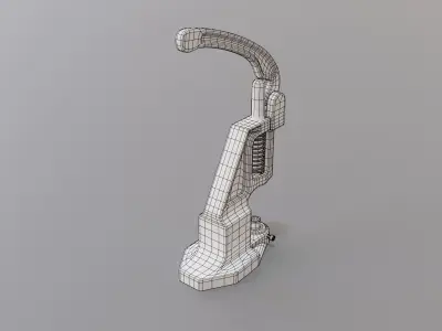 Snap button machine  Low-poly 3D model