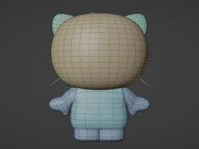 Cartoon Kitty  3D model