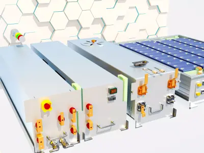 battery module 3D model
