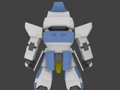 Super Mecha 23 - Arram of Code Name A12RM Low-poly 3D model