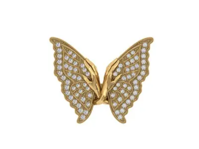 Butterfly Rings 3D print model