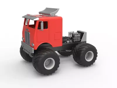 Destroyer 1 monster truck Scale 1 to 25 3D print model