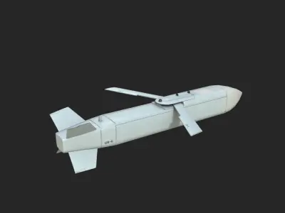 TL-500 GB-6 TL500 GB6 JSOW Glider bomb Low-poly 3D model