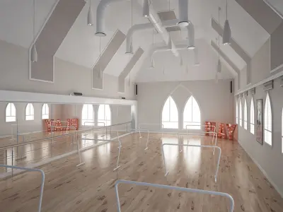 Dance Studio 3D model purchase