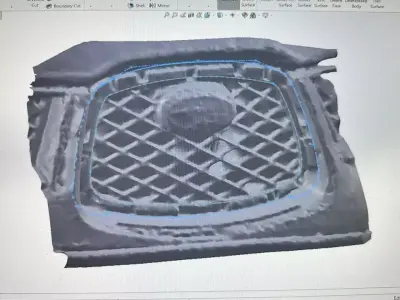 Subaru Impreza grill surround 3D print model