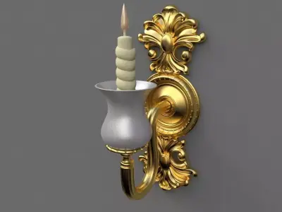 chandelier candle holder 3D model