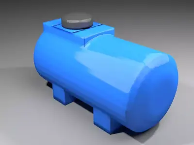 Plastic Water Tank 4 3D model