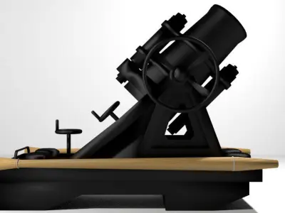 Mortar - Type Minenwerfer 3D model