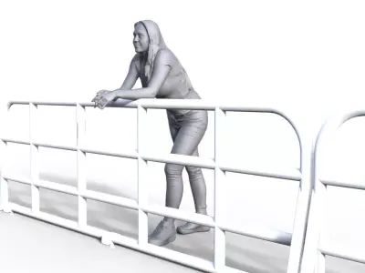 Figure Charlotte for Model boat ship model  3D print model