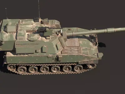 M109A7 Paladin Howitzer Battle Wear 3D model