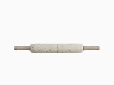 Marble Rolling Pin 01 Low-poly 3D model