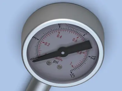 Water Pressure Gauge 3D model