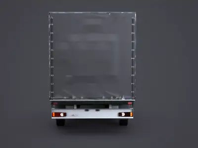 Renault Master 2025 Curtain Box Truck 3D Model 3D model