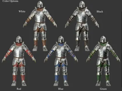 Medieval Collection Noble Man at Arms 3D Model Pack